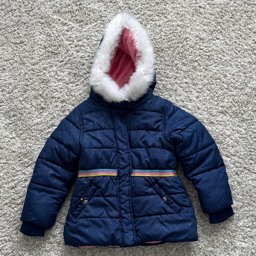 Carter's Girls Blue Jacket with Pink Lining